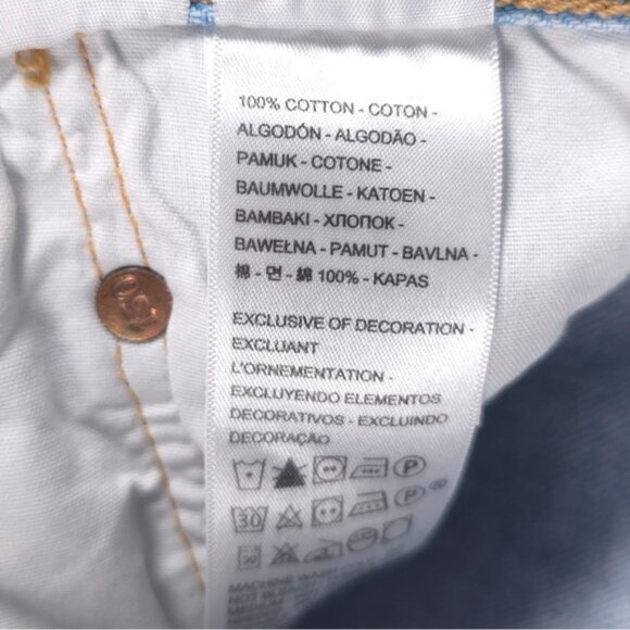 Levi's 501 150th Anniversary Edition Women’s Lt Blue Button Fly Jeans Size 29x30 - Picture 13 of 14